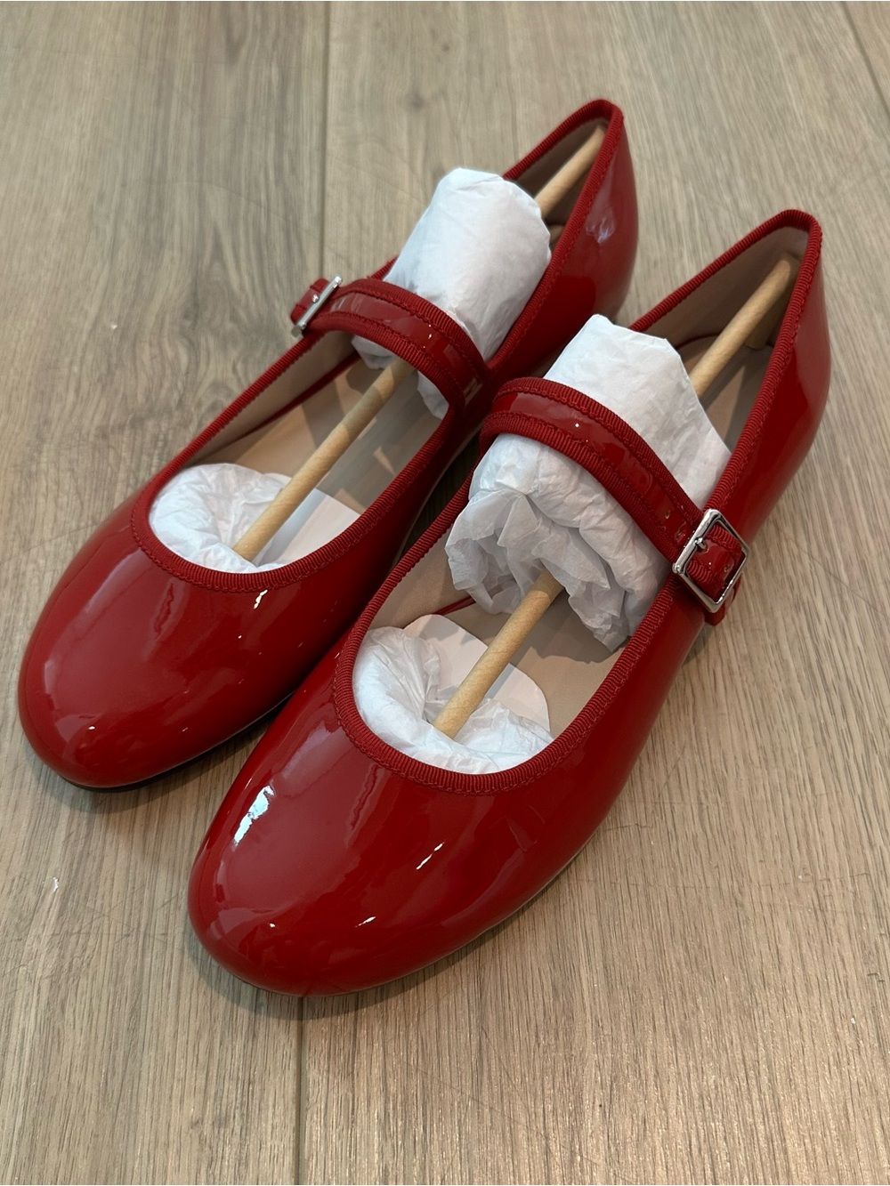 Charles & Keith Red Patent Mary Jane Shoes